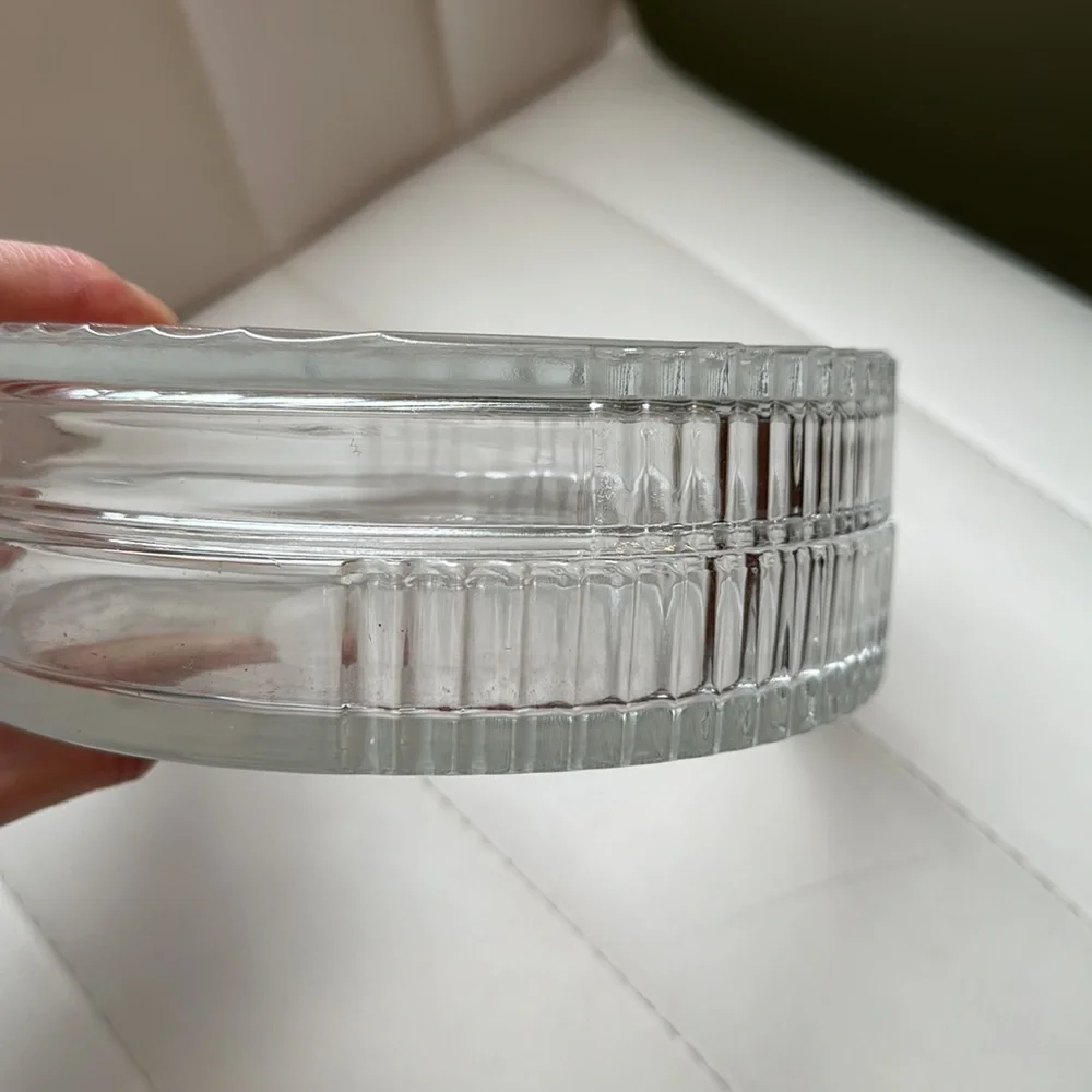 Beautiful IKEA round glass container